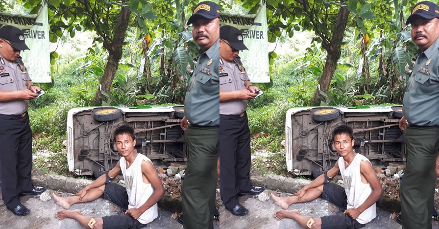 Foto kecelakaan ini jadi perdebatan warganet, kenapa ya?