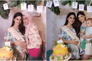 Tampil cantik menawan, ini 8 foto baby shower ala Nabila Syakieb