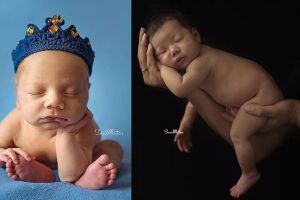 Beda gaya 6 anak artis saat pemotretan newborn, lucu & menggemaskan