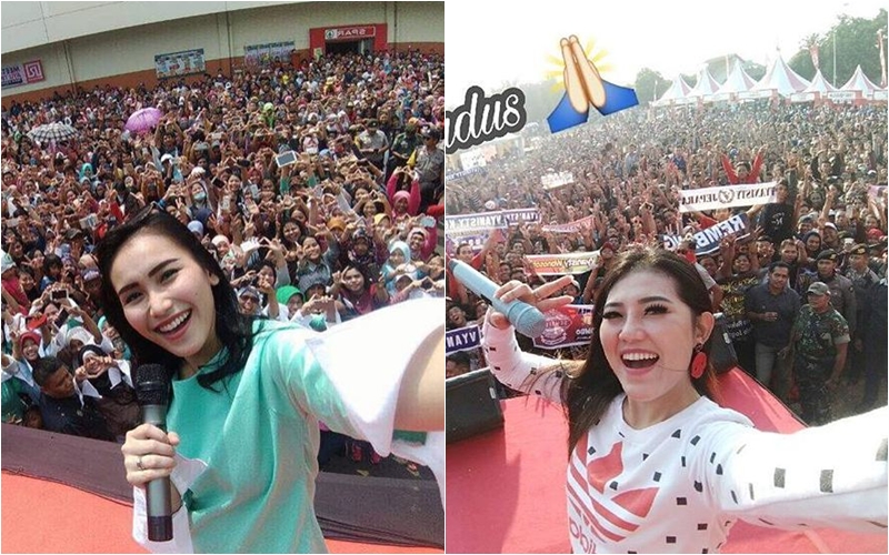 Sama-sama hits, ini 8 beda gaya panggung Ayu Ting Ting dan Via Vallen