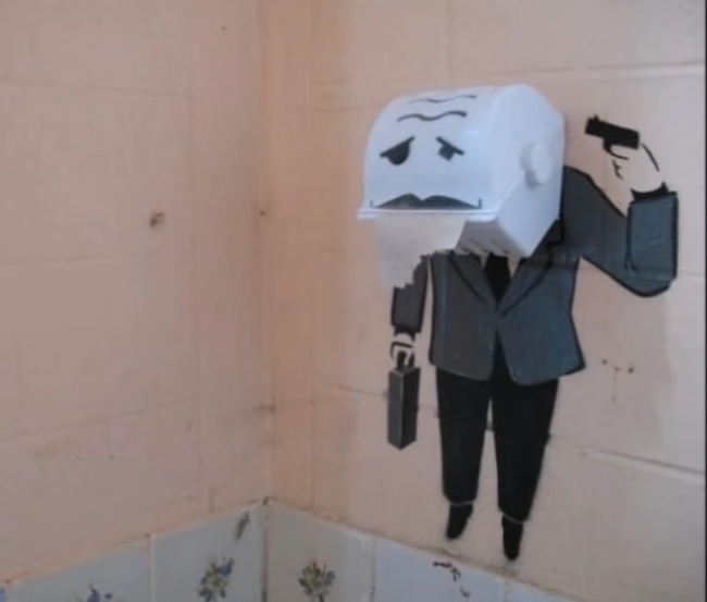 14 Karya vandalisme di toilet ini keren, bikin senyum-senyum sendiri