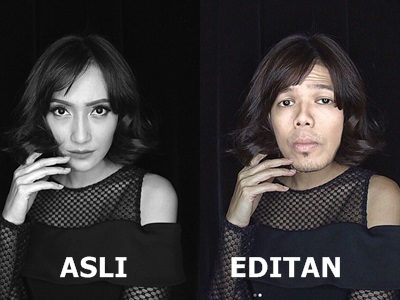 10 Foto hasil editan Baim 'The Dance Company' ini kocak abis