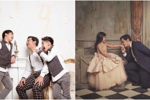 9 Caption kocak Andre Taulany di foto keluarganya ini gagal so sweet