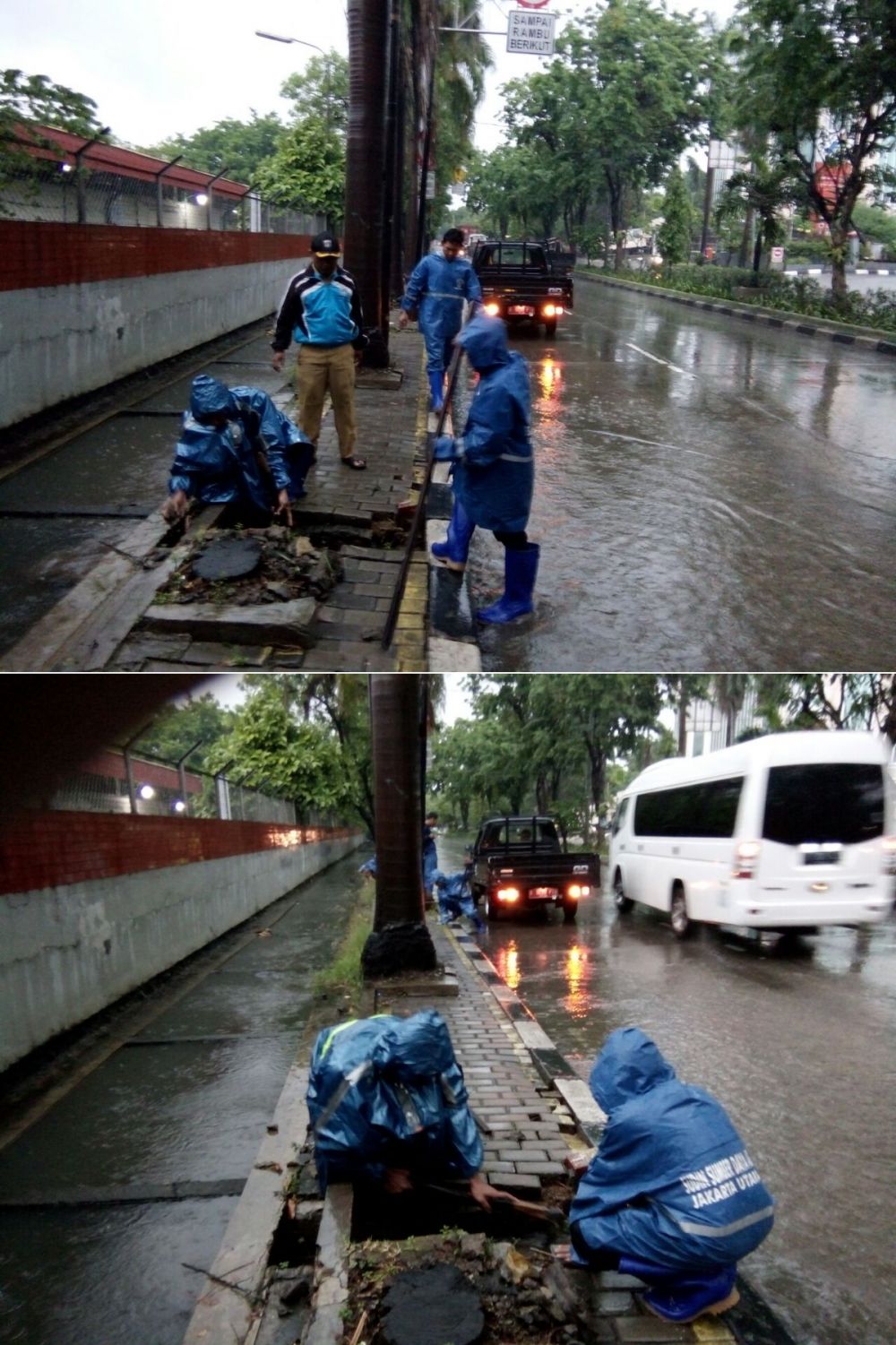 8 Potret aksi petugas menangani banjir di DKI Jakarta
