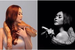 6 Seleb cantik Tanah Air ini pernah berfoto dengan ular