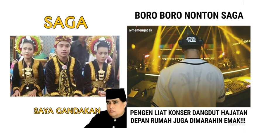 10 Meme kepanjangan 'Saga' ini kocaknya bikin ngakak
