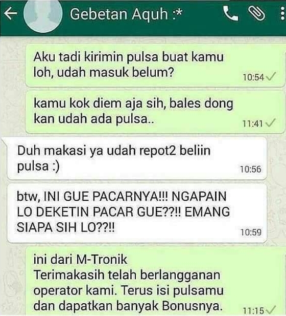 10 Chat cowok modus kena batunya ini kocak sekaligus bikin geregetan