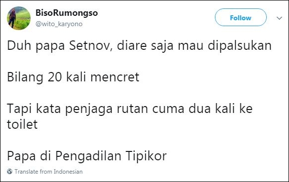 10 Reaksi warganet saat Setnov sakit di sidang kasus e-KTP, kocak abis