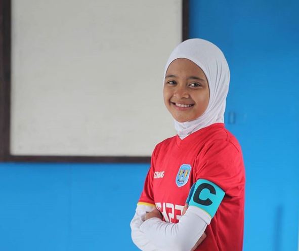 10 Foto cantiknya Hanipa, pemain Timnas U-15 dengan segudang prestasi