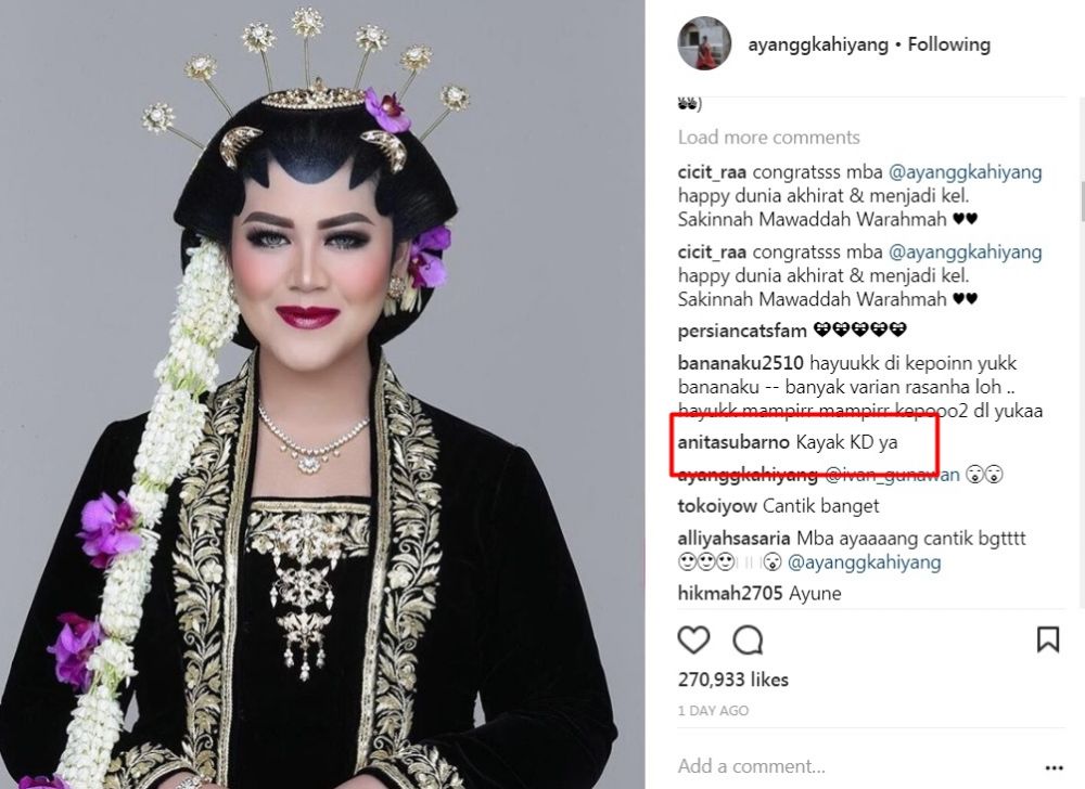 Jadi model pengantin, warganet sebut tampilan Kahiyang mirip KD & Jupe