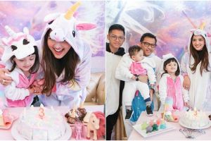 Potret kemeriahan ulang tahun Arsy Hermansyah yang ketiga di Bangkok