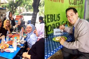 14 Seleb ini nggak gengsi makan di warung kaki lima, salut abis