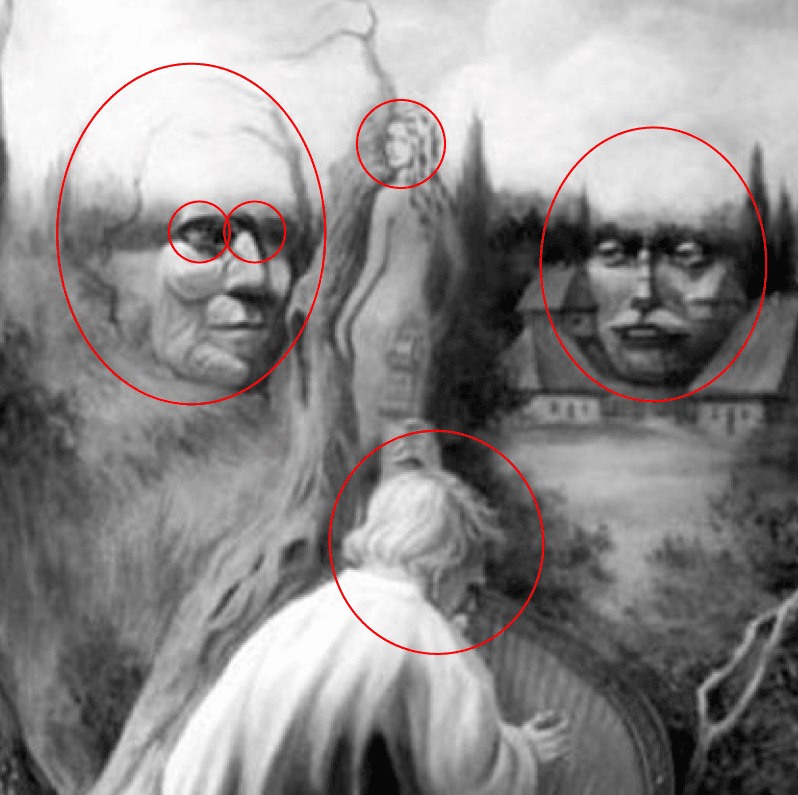 Jika temukan 6 wajah di tiap lukisan ini penglihatanmu terbukti tajam