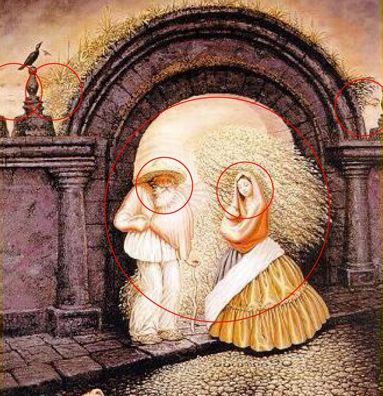 Jika temukan 6 wajah di tiap lukisan ini penglihatanmu terbukti tajam