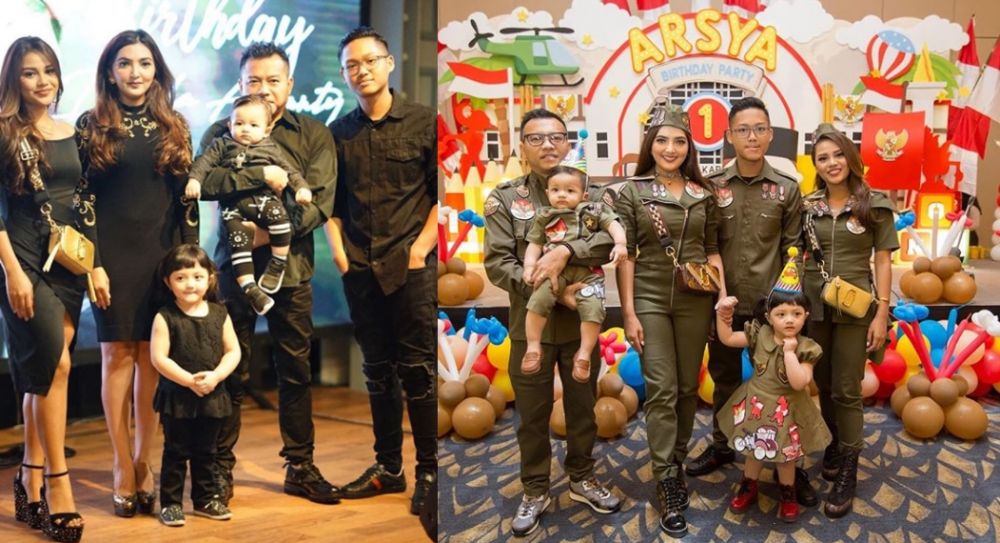 4 Keluarga artis ini gemar pakai baju kembaran, kompak banget