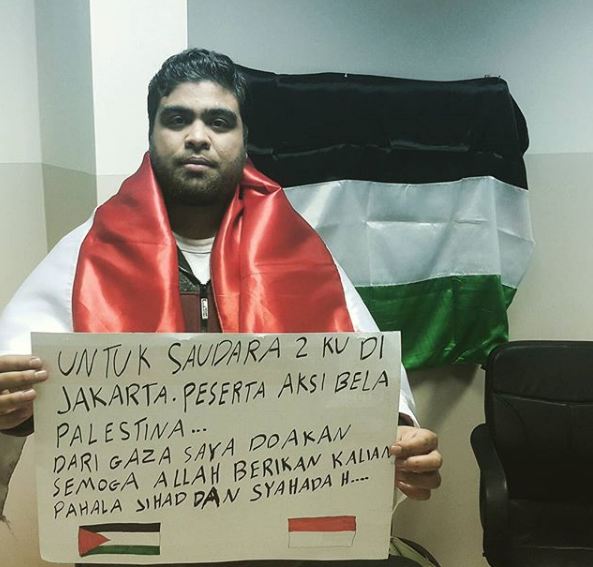 10 Pemandangan unik dari aksi bela Palestina di Monas