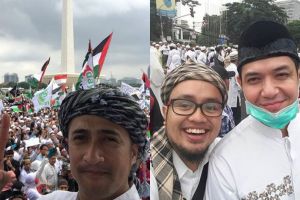 8 Artis ini ikut aksi bela Palestina di Monas Jakarta