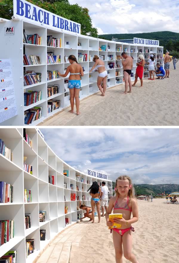 Lokasi 10 perpustakaan ini tak biasa, mulai di bus sampai tepi pantai