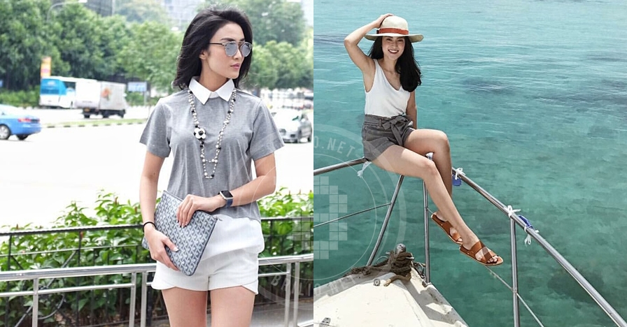 15 Potret glamor dan seksi Ketrin Agustine, bikin cowok susah kedip