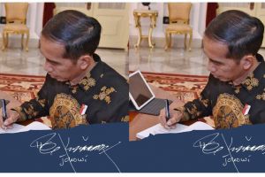 Jokowi ungkap 4 angka rahasia di tanda tangannya, kamu bisa temukan?