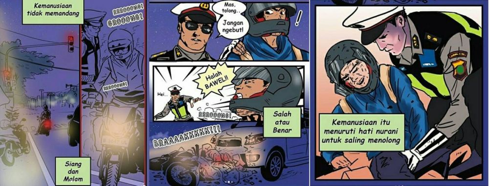 10 Komik polisi ini sindir kamu yang kerap lalai aturan, awas ketampol