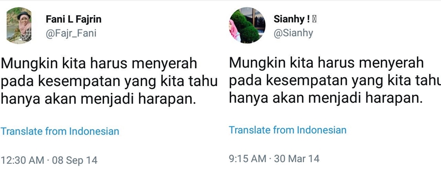 10 Kicauan 'copy paste' ini nggak kreatif, dari curhat hingga motivasi