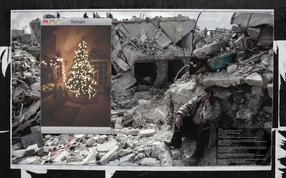 10 Ilustrasi ubah potret krisis kemanusiaan Yaman jadi suasana Natal