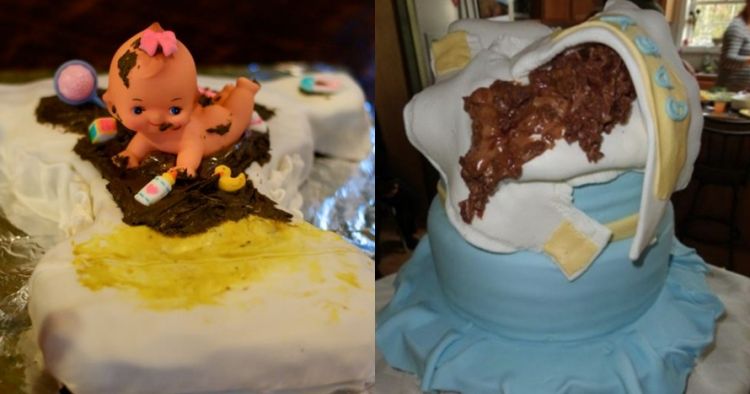 10 Kue  unik berbentuk  popok tapi penuh kotoran iyuh 