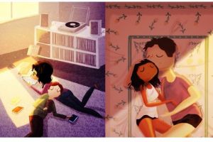 15 Ilustrasi pasangan romantis ini married goals abis