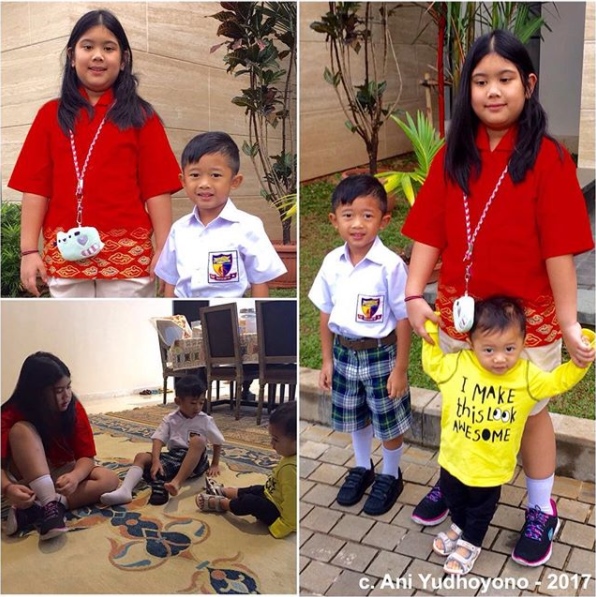 10 Momen akrab ketiga cucu SBY saat main bareng, akur banget