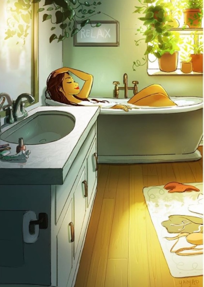 12 Ilustrasi gambarkan keseharian cewek ini bukti sendiri bisa happy