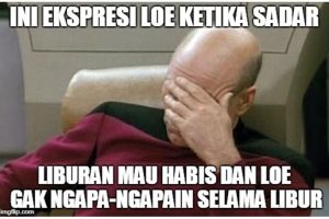 10 Meme 'setelah liburan' ini kocaknya bikin otak & otot makin rileks
