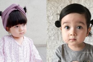 10 Potret Eri Fujie, balita yang bikin heboh karena keindahan matanya