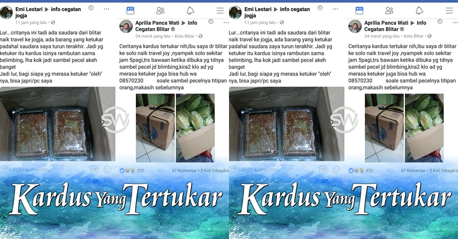 Kisah unik dan lucu, 2 kardus yang tertukar ini ketemu di Facebook