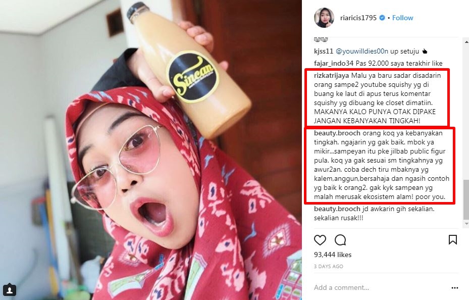 Dinilai banyak tingkah, 8 postingan Ria Ricis ini kerap tuai hujatan