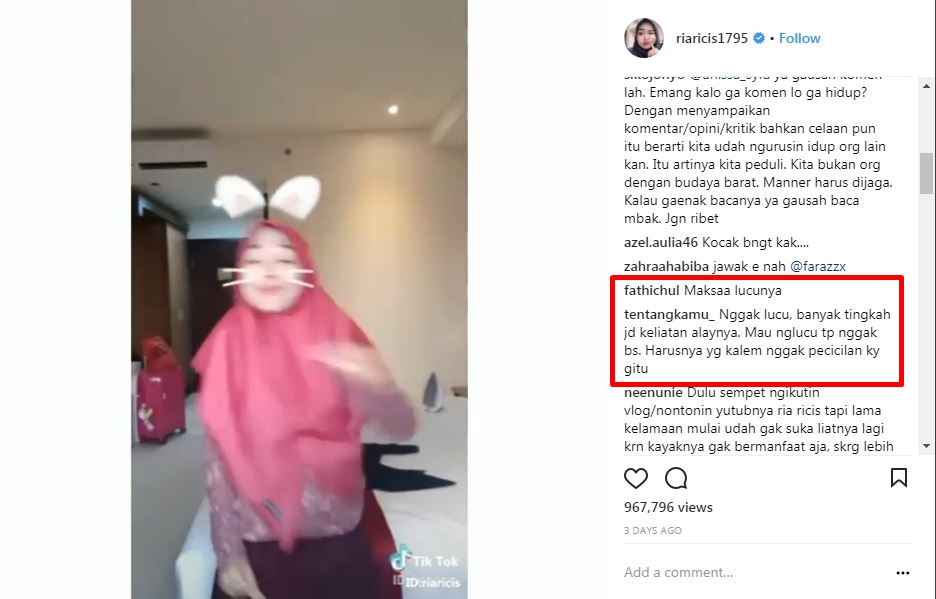 Dinilai banyak tingkah, 8 postingan Ria Ricis ini kerap tuai hujatan