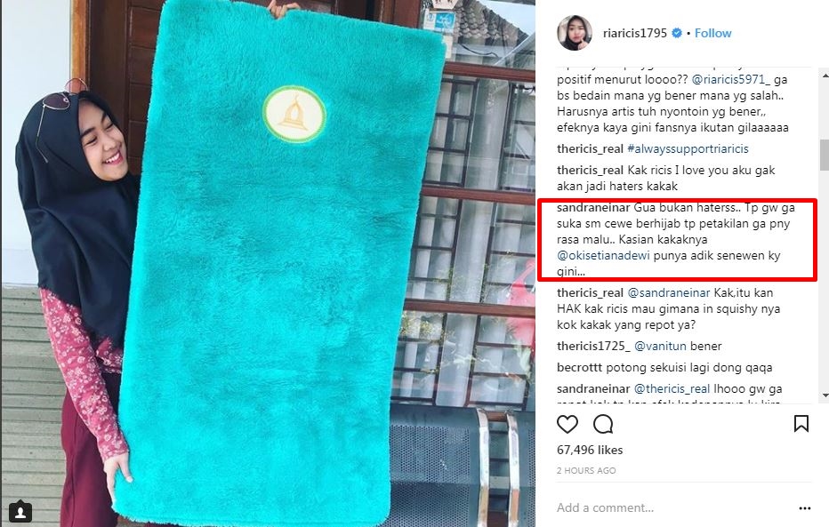 Dinilai banyak tingkah, 8 postingan Ria Ricis ini kerap tuai hujatan