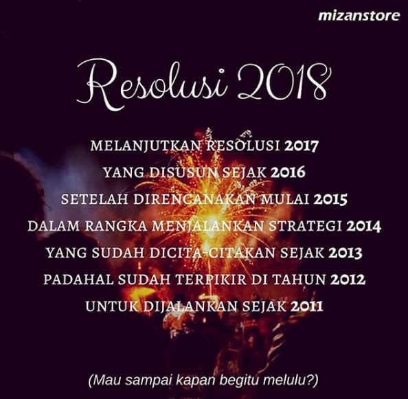 10 Meme resolusi tahun 2018 yang paling gokil abis