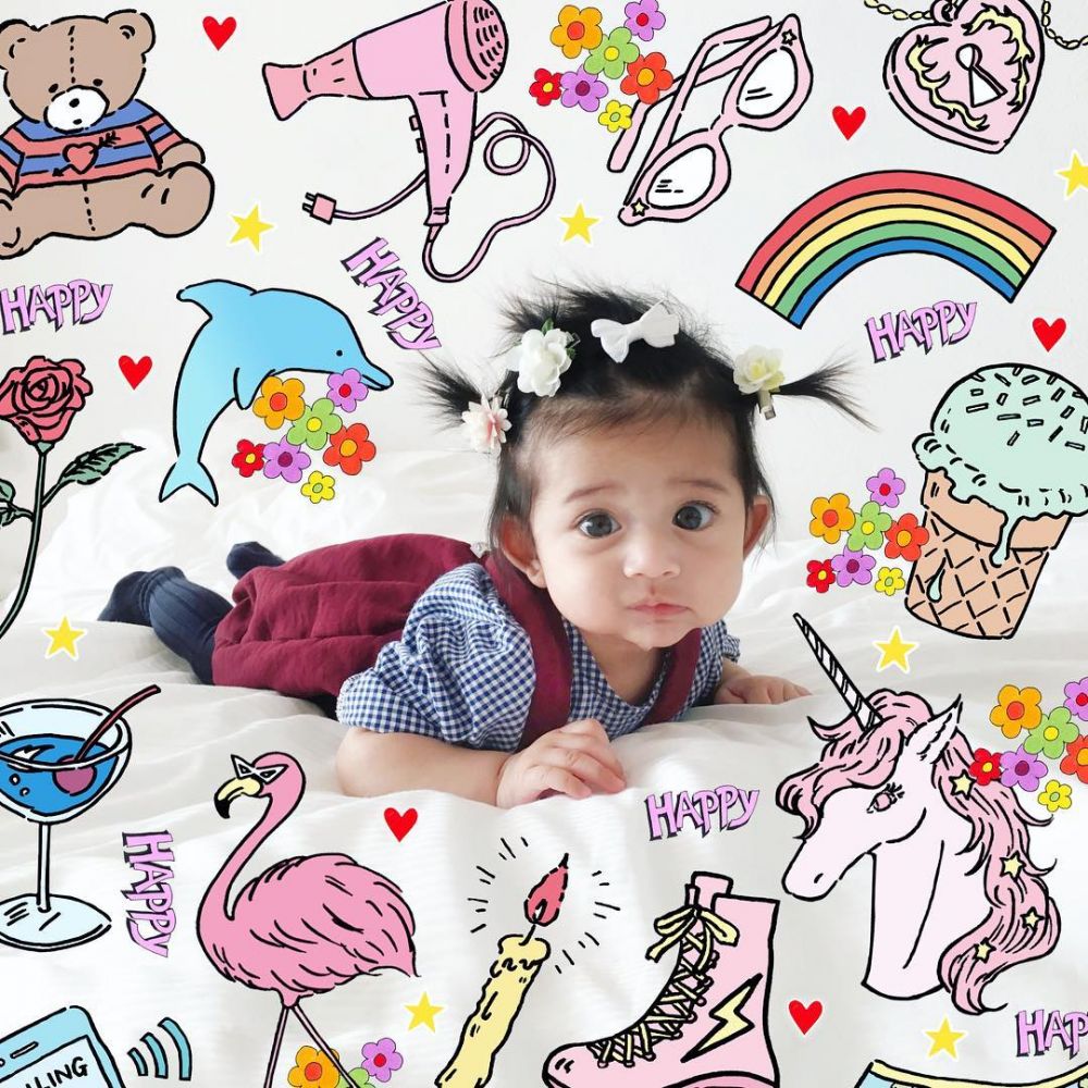 10 Gaya Daria Richelle, putri blogger Diana Rikasari yang imut abis