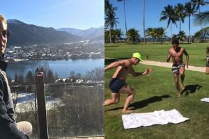 Intip liburan 7 bintang sepak bola dunia, Neymar tetap berlatih fisik 