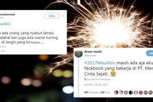 Pergantian tahun, 10 cuitan warganet ini bikin ketawa sampai 2018