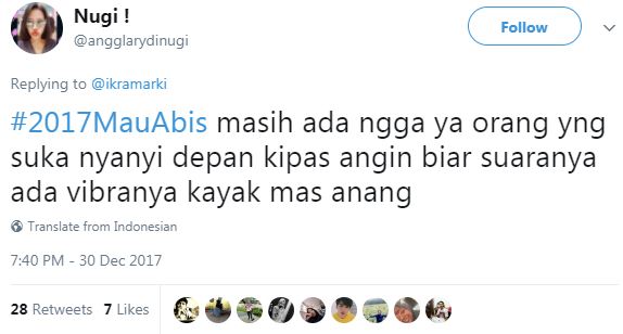 Pergantian tahun, 10 cuitan warganet ini bikin ketawa sampai 2018