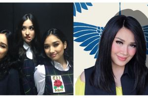 Intip 5 kedekatan trio putri Titi DJ yang selalu akrab meski beda ayah