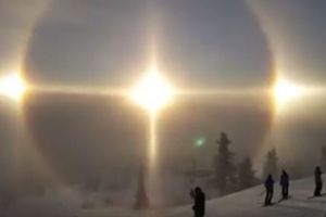 Fenomena Halo layaknya ada 3 matahari ini spektakuler, bikin merinding