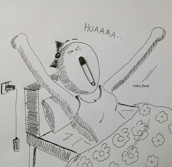 15 Ilustrasi kehidupan sehari-hari dari peniti ini unik banget