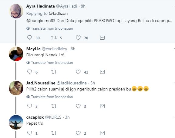 Hasil survei Fadli Zon yang menang Jokowi, respons warganet kocak