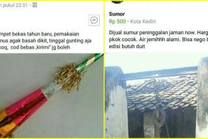 10 Barang dijual online ini bikin ngakak abis, ada tusuk sate seken