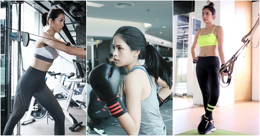 Gaya seksi 10 seleb saat fitnes ini bikin cowok keringatan deh