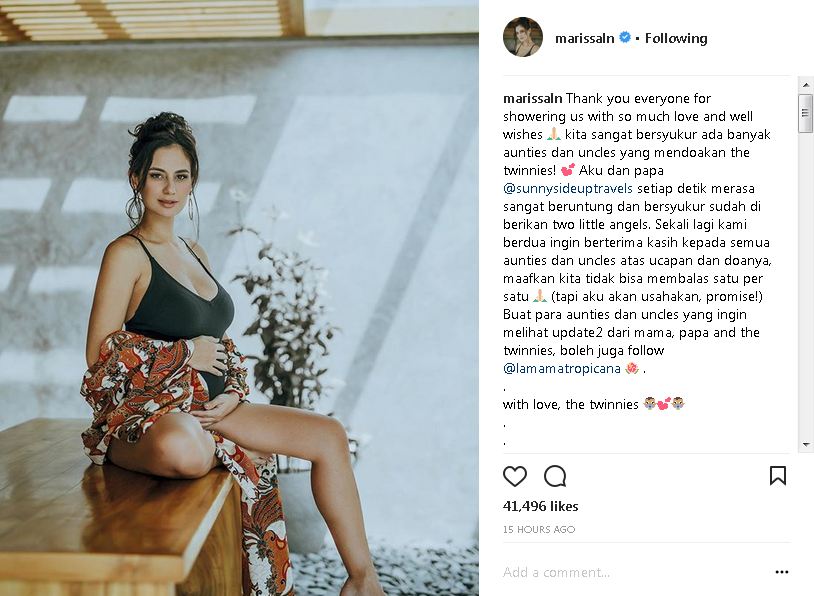 Marissa Nasution umumkan hamil anak kembar, penampilannya hot abis