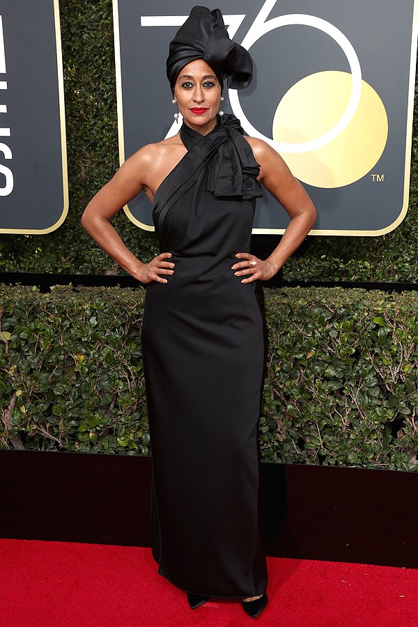 10 Seleb Hollywood ini kenakan gaun hitam di Golden Globe Award 2018